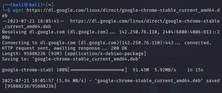 How to Install Google Chrome from Terminal in Kali Linux